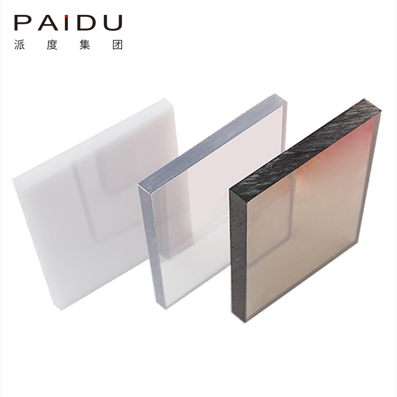 Paidu Group white lighting silver sign board pattern laser cut gold mirror thin acrylic sheet