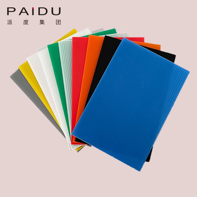 Paidu Group Factory Sun Proof Flame Retardant hdpe Recycled 4x8 Pp Corrugated Plastic Pallet Plate Layer Separator Sheets