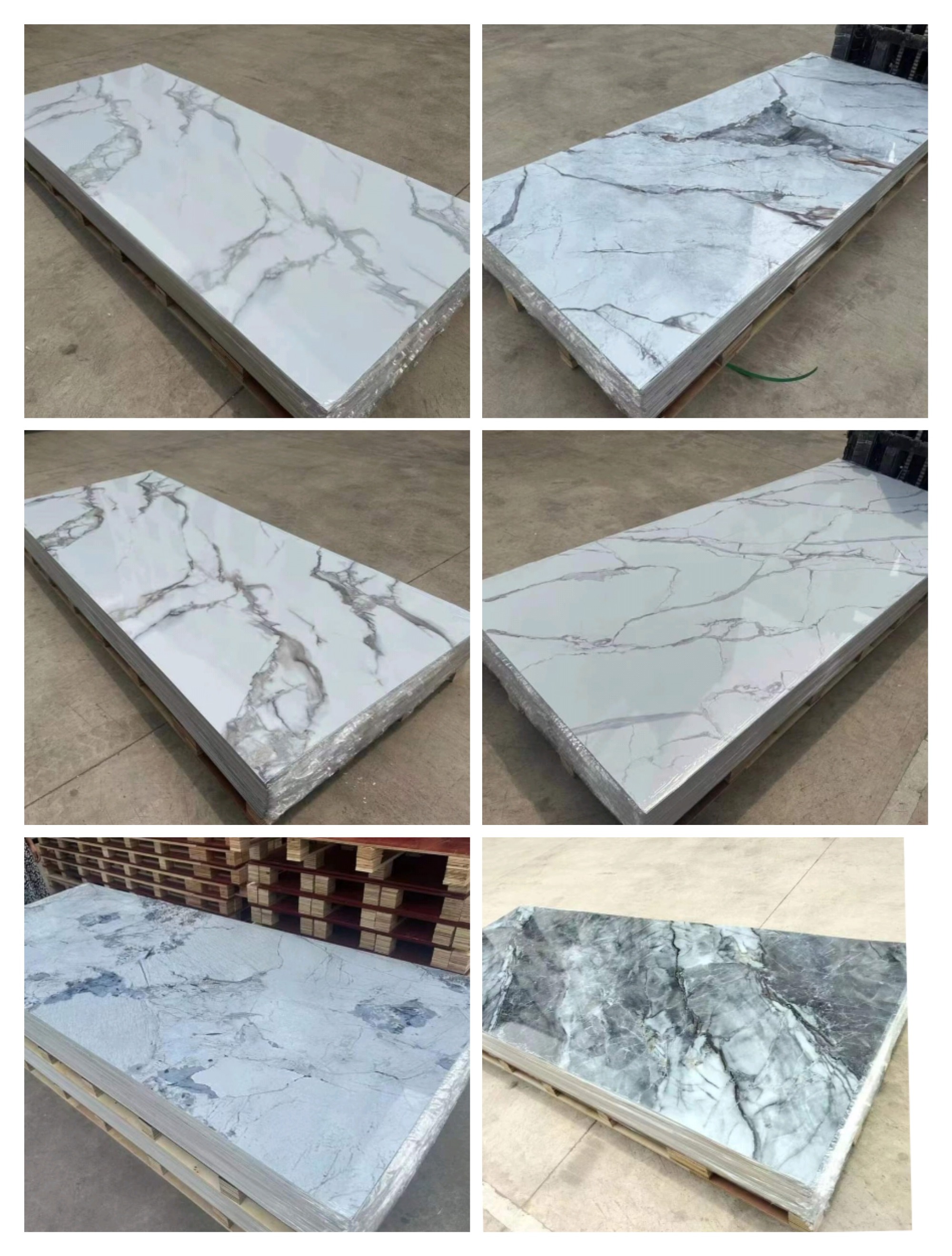 High Glossy Flexible Wall Decoration Board Interior Decorative PVC UV Marble Sheet Board Plastic Sheets Manufacturer-Paidu Supplier