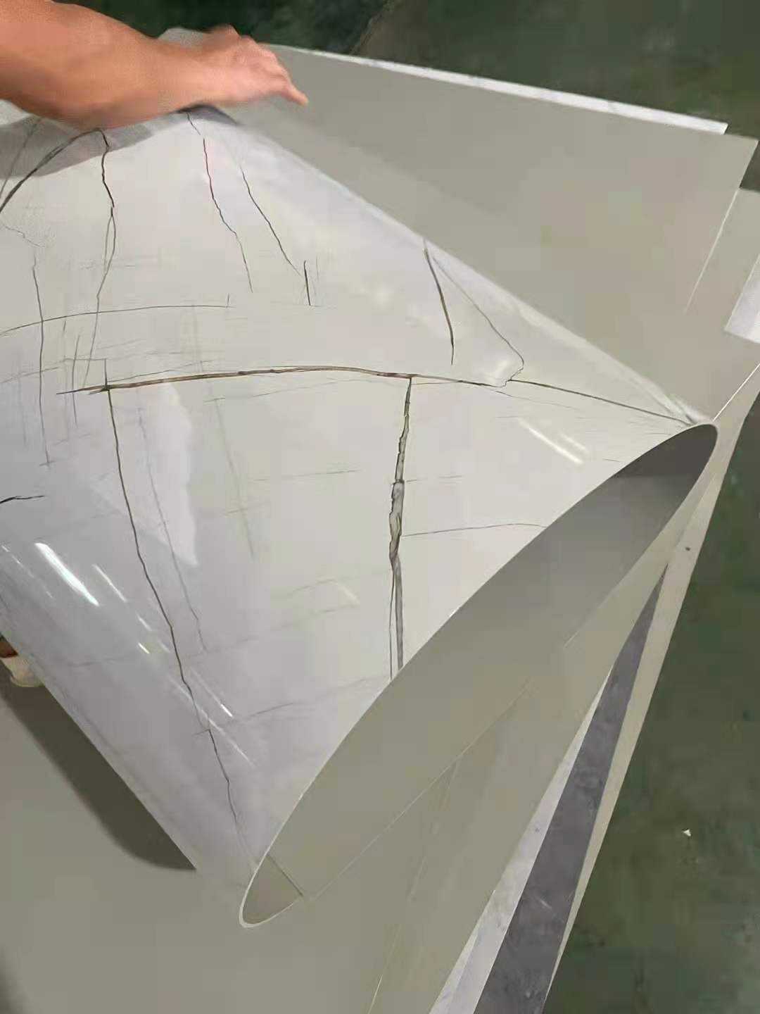 Custom size decroative pvc plastic sheet PVC Marble Interior UV Board Paidu Supplier